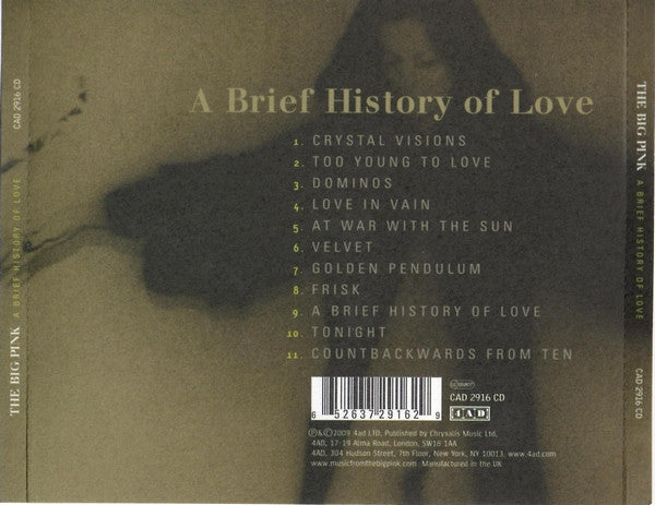 The Big Pink : A Brief History Of Love (CD, Album)