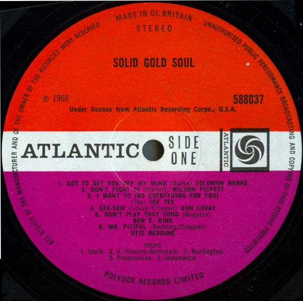Various : Solid Gold Soul (LP, Comp)
