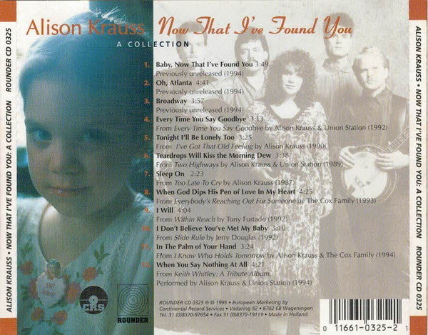 Alison Krauss : Now That I've Found You: A Collection (CD, Comp)