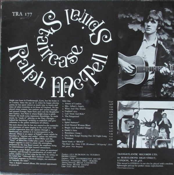 Ralph McTell : Spiral Staircase (LP, Album, RE)