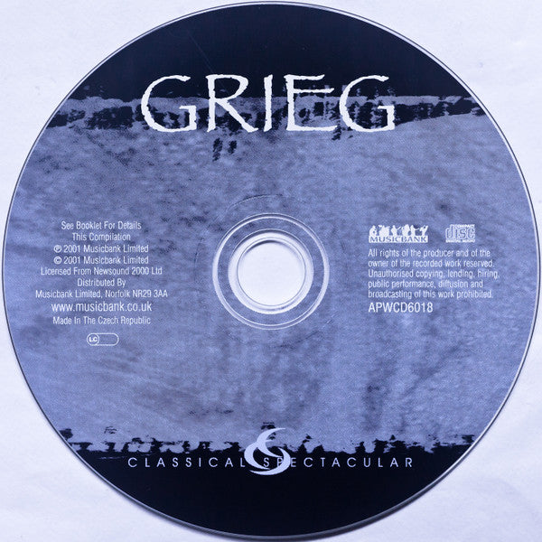 Grieg* : Peer Gynt Suite No. 1 · Peer Gynt Suite No. 2 · Concerto For Piano And Orchestra In A Minor OP16 (CD, Comp, Car)
