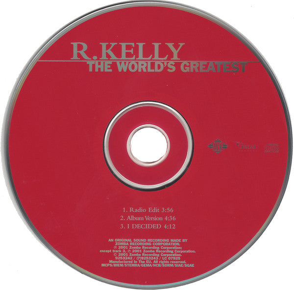 R. Kelly : The World's Greatest (CD, Single)