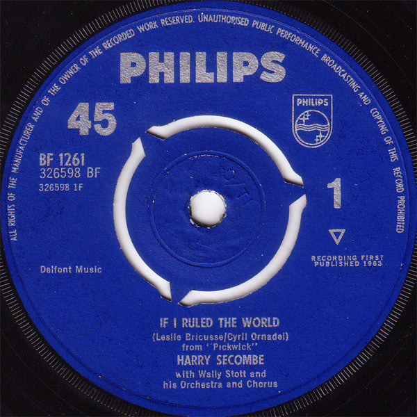 Harry Secombe : If I Ruled The World (7", 3-p)