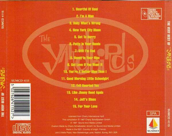 The Yardbirds : The Very Best Of The Yardbirds (CD, Comp)