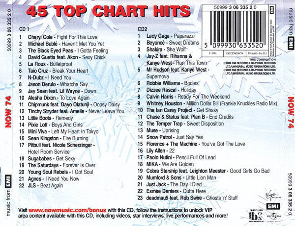 Various : Now That's What I Call Music! 74 (2xCD, Comp)