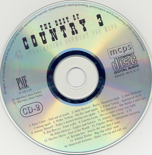 Various : The Best Of Country 3 (3xCD, Comp)