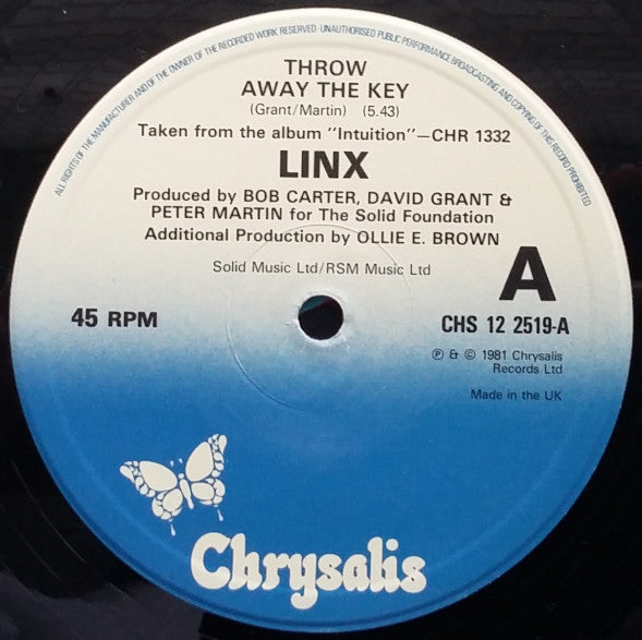 Linx : Throw Away The Key (12")