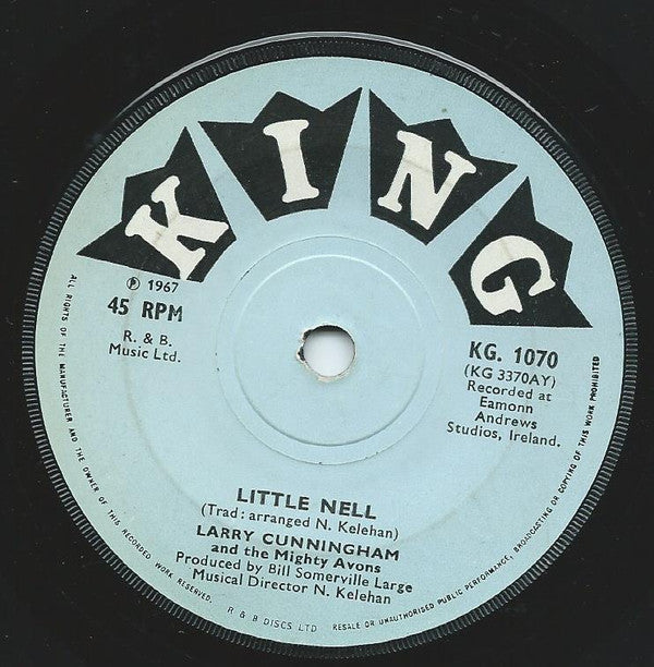 Larry Cunningham (2) And The Mighty Avons : I Dreamed About Mom Last Night / Little Nell (7", Sol)