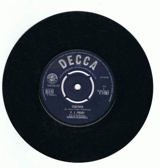 P.J. Proby : Together (7", Single)