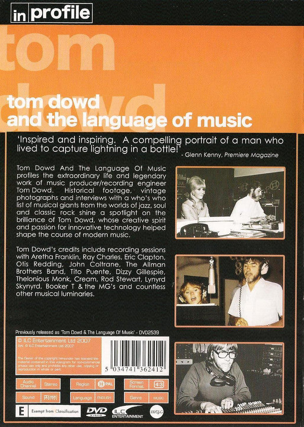Tom Dowd : Tom Dowd And The Language Of Music (DVD-V, PAL)