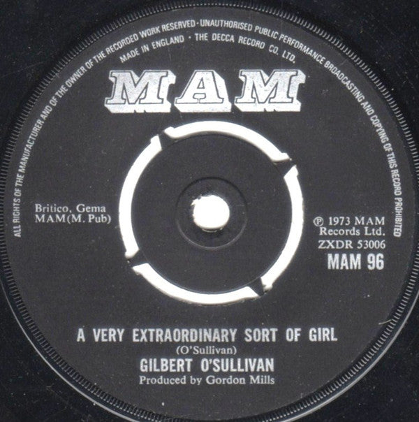 Gilbert O'Sullivan : Get Down (7", Single)