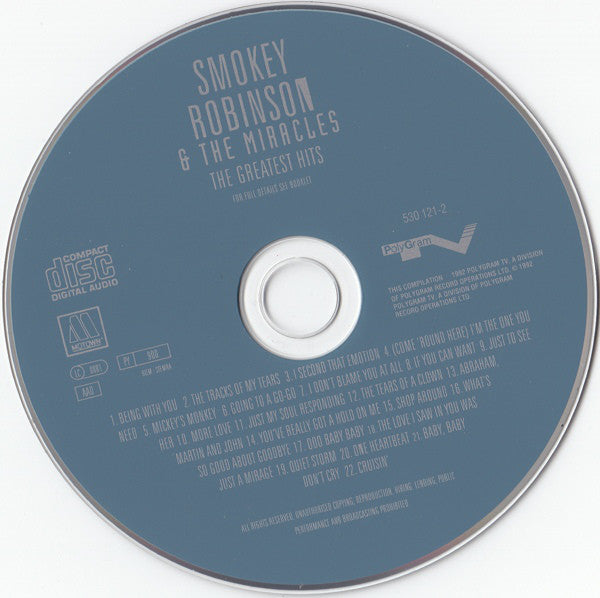 The Miracles : The Greatest Hits (CD, Comp)