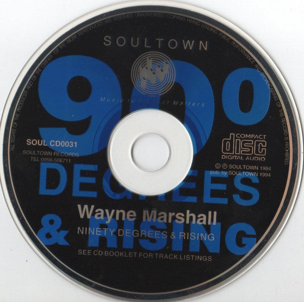 Wayne Marshall (3) : Ninety Degrees & Rising (CD, Album)