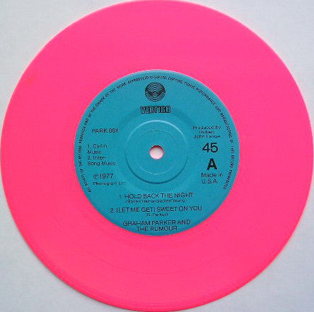 Graham Parker And The Rumour : The Pink Parker (7", Single, Pin)