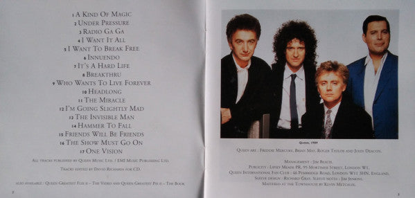 Queen : Greatest Hits II (CD, Comp, RP)
