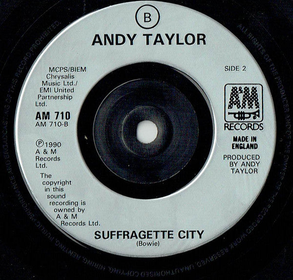 Andy Taylor : Stone Cold Sober (7", Single)