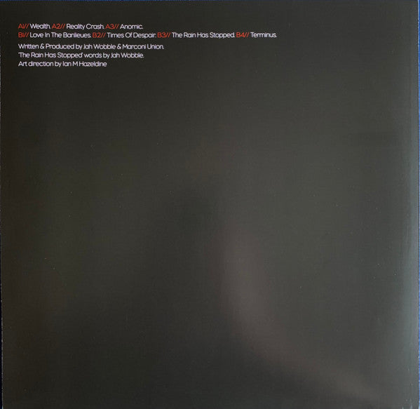 Jah Wobble + Marconi Union : Anomic (LP, Album, RSD, Ltd, RE, Red)