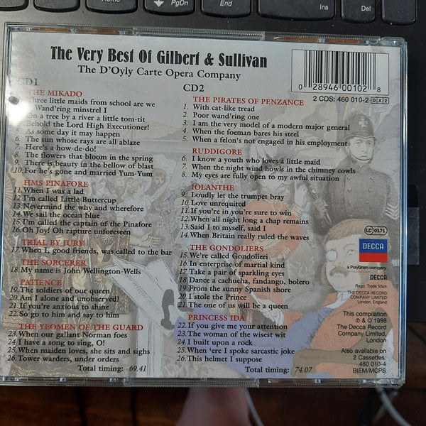 William Gilbert ,  Sir Arthur Sullivan ;  D'Oyly Carte Opera Company : The Very Best of Gilbert & Sullivan (2xCD, RE)