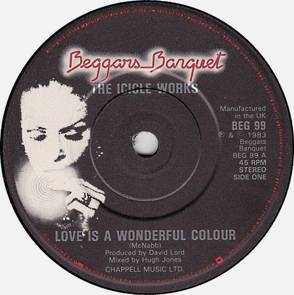 The Icicle Works : Love Is A Wonderful Colour / Waterline (7", Single)