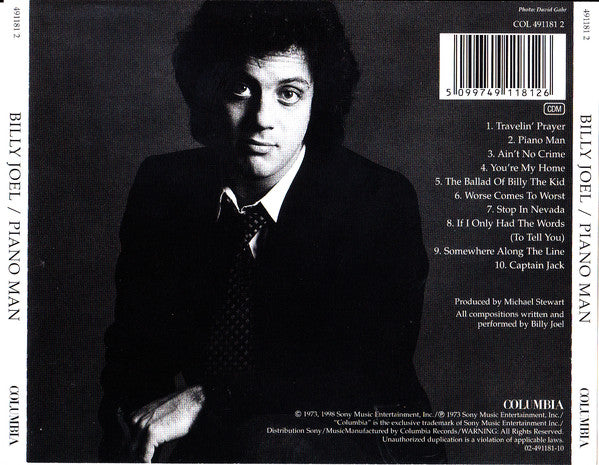 Billy Joel : Piano Man (CD, Album, Enh, RE, RM)