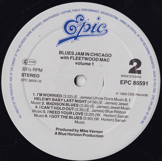 Fleetwood Mac, Otis Spann, Willie Dixon, Shakey Horton*, J.T. Brown, Guitar Buddy*, Honey Boy Edwards*, S.P. Leary : Blues Jam In Chicago (2xLP, Album, RE)