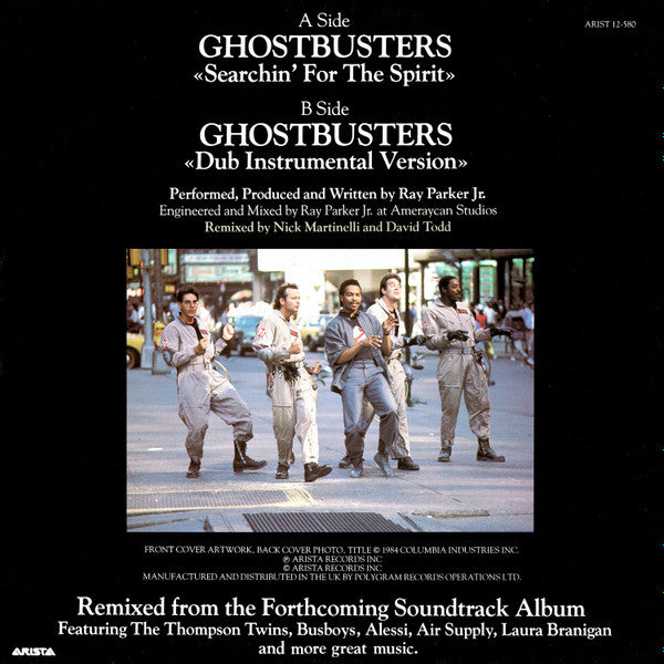 Ray Parker Jr. : Ghostbusters (Searchin' For The Spirit) (12", Single)