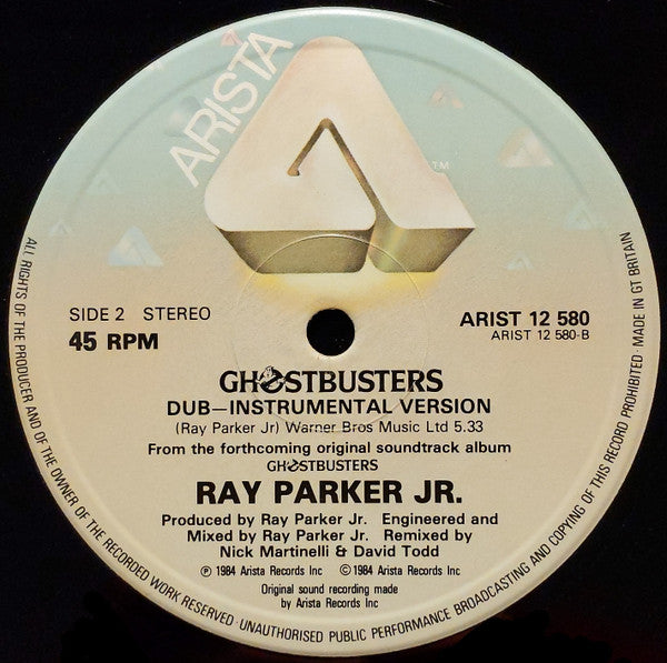 Ray Parker Jr. : Ghostbusters (Searchin' For The Spirit) (12", Single)