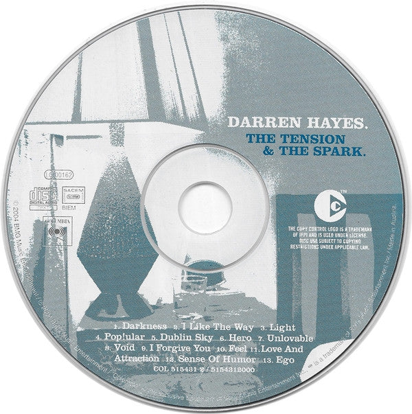 Darren Hayes : The Tension And The Spark (CD, Album, Copy Prot., Enh)