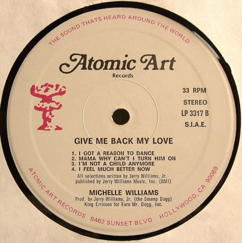 Michelle Williams (2) : Give Me Back My Love (LP, Album)