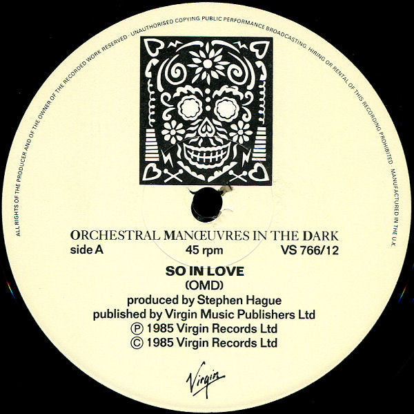 Orchestral Manœuvres In The Dark* : So In Love (12", Single)