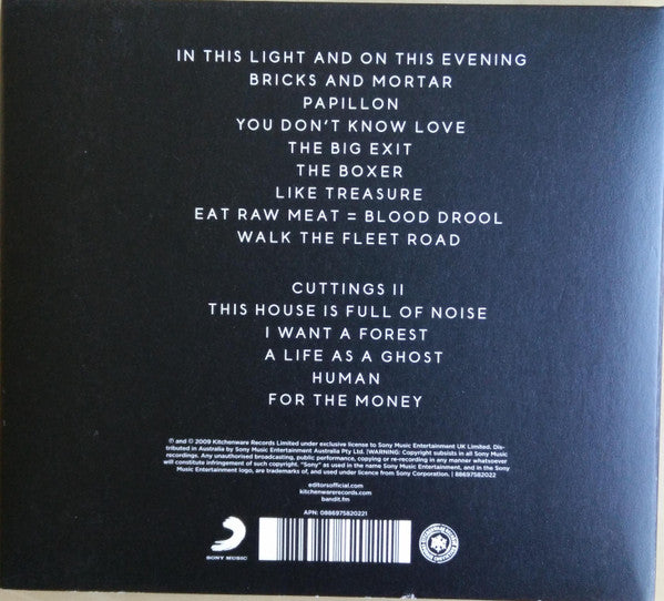 Editors : In This Light And On This Evening (2xCD, Album, Dig)