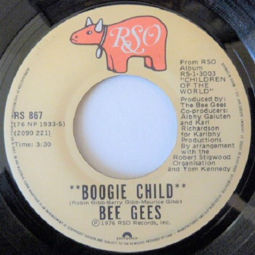 Bee Gees : Boogie Child / Lovers (7", Single)