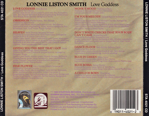 Lonnie Liston Smith : Love Goddess (CD, Album)