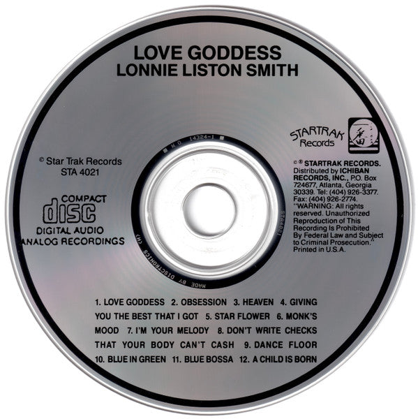 Lonnie Liston Smith : Love Goddess (CD, Album)