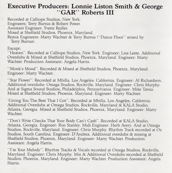 Lonnie Liston Smith : Love Goddess (CD, Album)