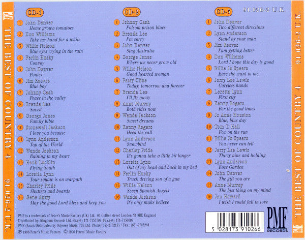 Various : The Best Of Country 4 (3xCD, Comp)