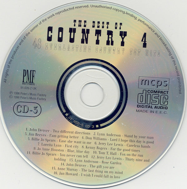 Various : The Best Of Country 4 (3xCD, Comp)