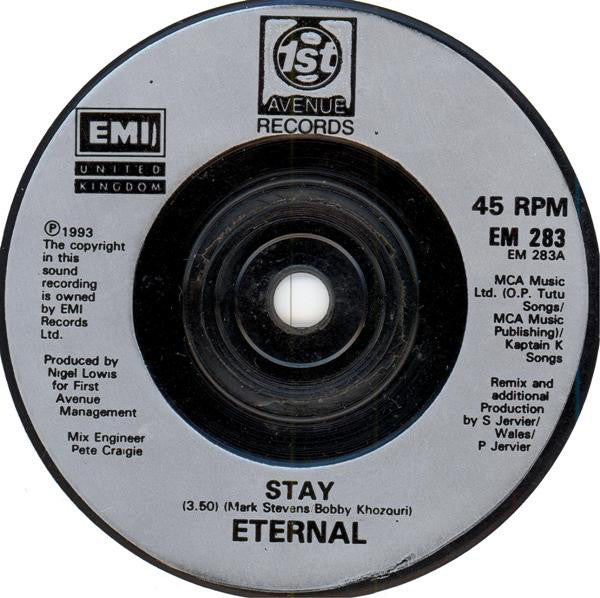 Eternal (2) : Stay (7", Single)