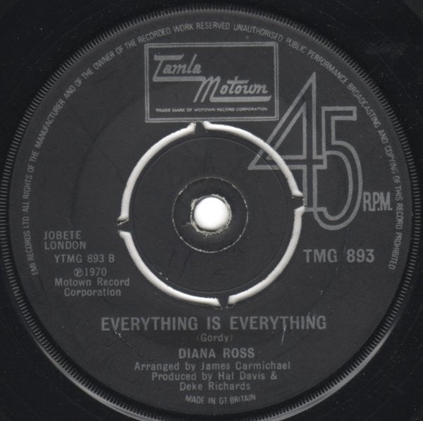 Diana Ross : Last Time I Saw Him (7", Single)