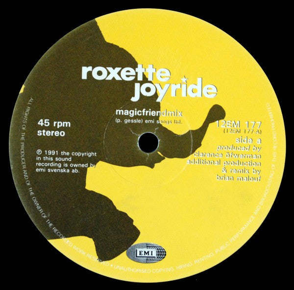 Roxette : Joyride (12", Single)