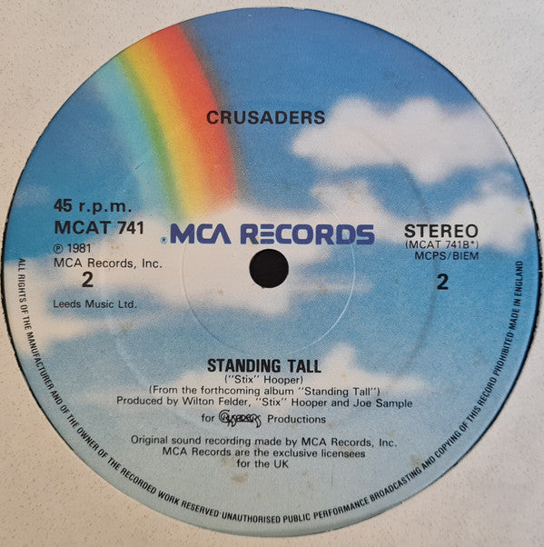 Crusaders* Guest Artist Joe Cocker : I'm So Glad I'm Standing Here Today (12", Single)