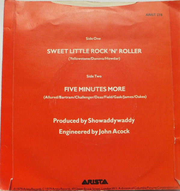 Showaddywaddy : Sweet Little Rock 'n' Roller (7", Single)