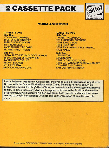 Moira Anderson : Moira Anderson (2xCass, Comp)