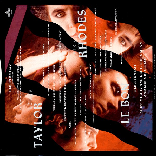 Arcadia (3) : Election Day (The Consensus Mix) (12", Single)