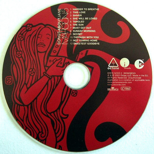 Maroon 5 : Songs About Jane (CD, Album, Copy Prot.)