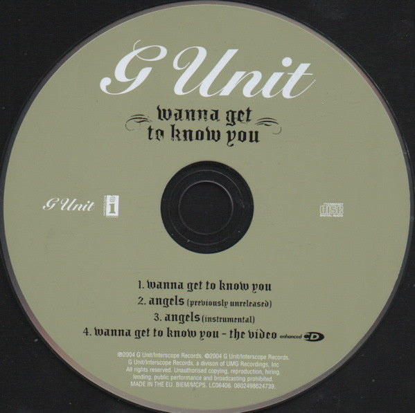 G-Unit : Wanna Get To Know You (CD, Single, Enh)