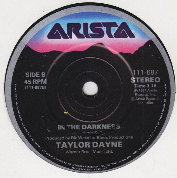 Taylor Dayne : Don't Rush Me (7", Single)