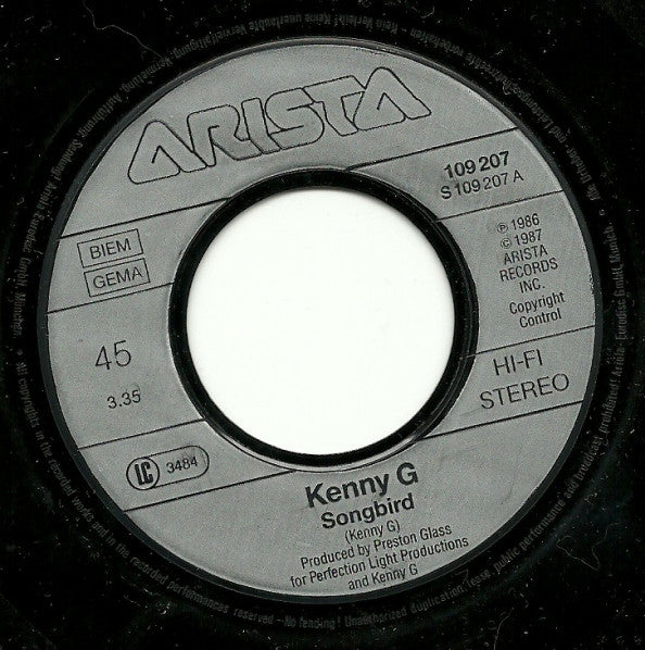 Kenny G (2) : Songbird (7", Single)