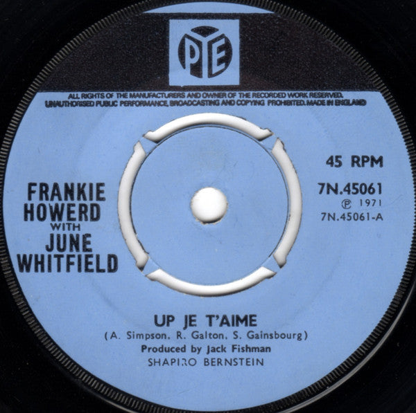 Frankie Howerd With June Whitfield : Up Je T'Aime (7", Single)