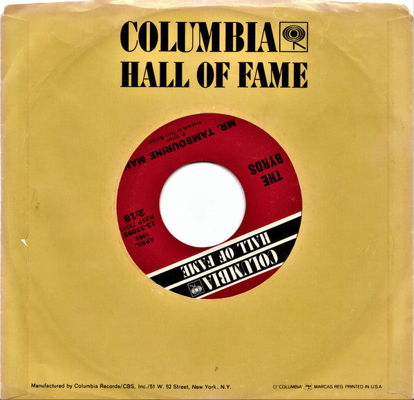 The Byrds : Mr. Tambourine Man / All I Really Want To Do (7", Single, Mono, RE, Styrene, Ter)